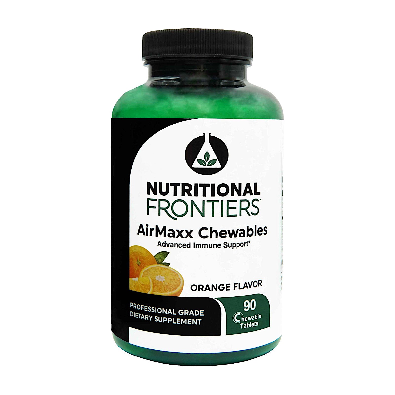 Nutritional Frontiers, AirMaxx, Orange Flavor, 90 Chewable Tablets UPC 815317010327 | HiLife Vitamins